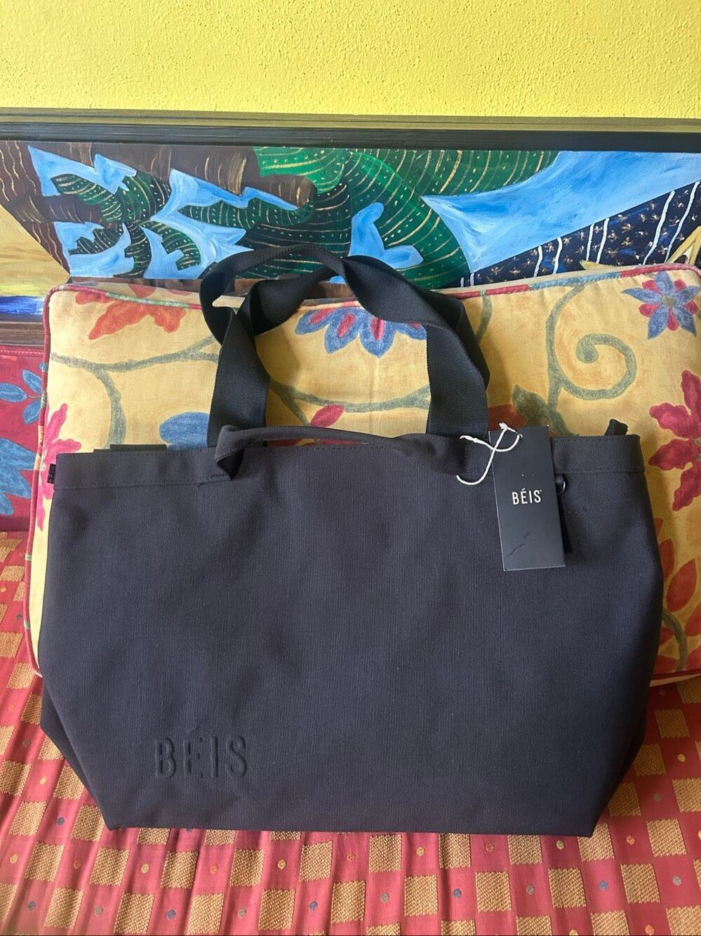 NWT Beis Travel Tote in Black